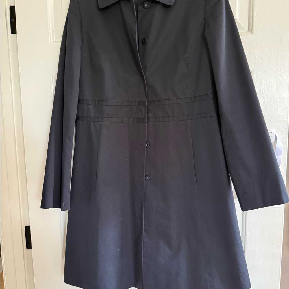 Ann Taylor Classic Black Trench Coat